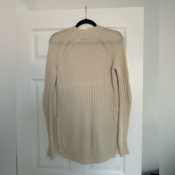 ALLSAINTS - creme vneck sweater - Picture 3 of 3